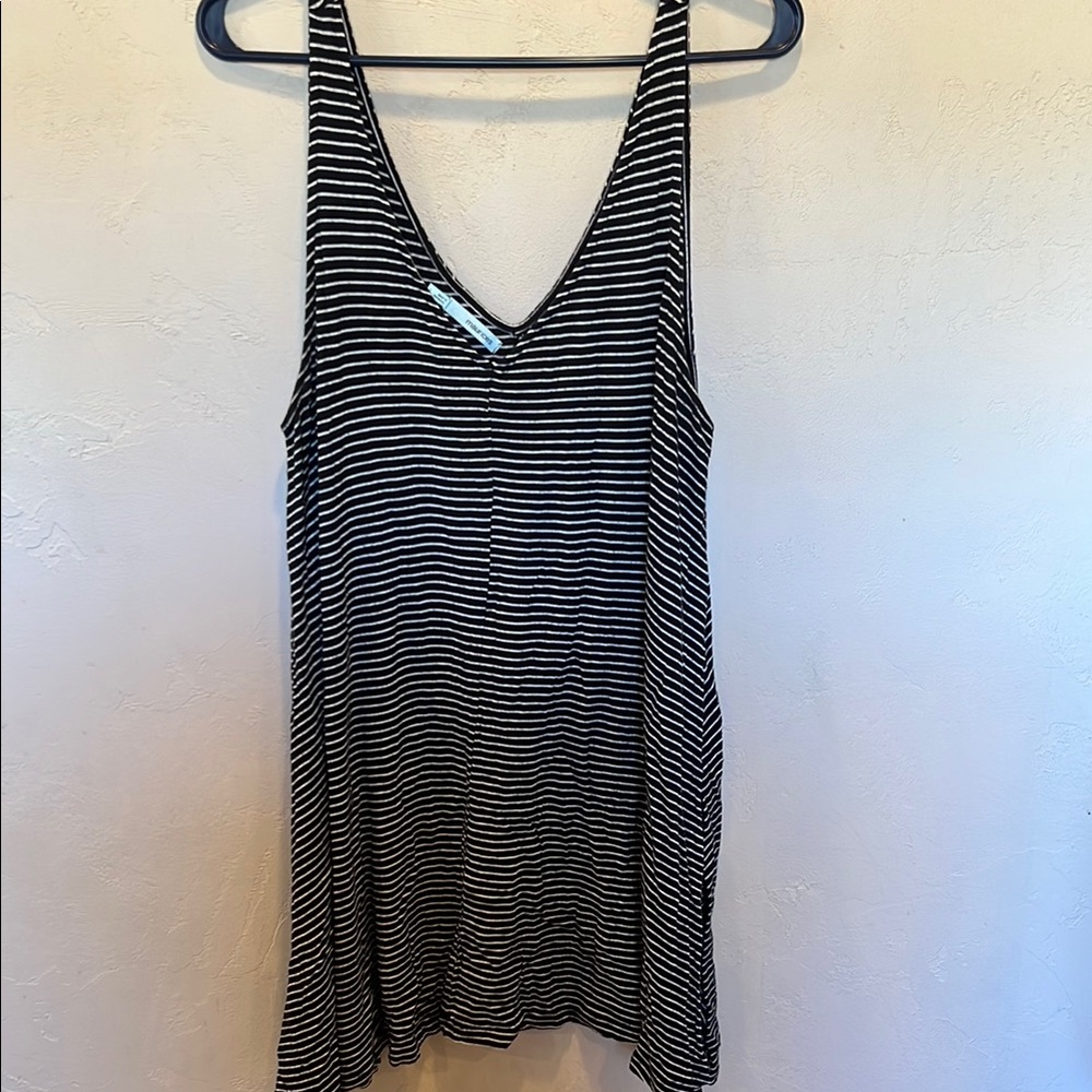 Striped Black and White Women's Top